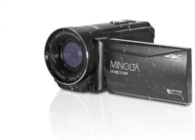 Main image of MN4K300WP 4K Waterproof Camcorder, 56MP, 18X Zoom (Black) | Capture sharp photos and video with intuitive controls for travel, family and everyday moments