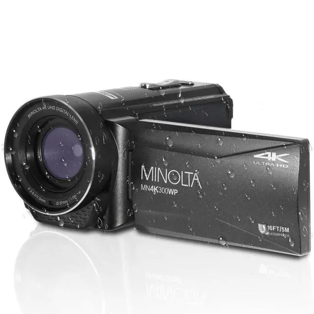 Alt view image 4 of 6 - MN4K300WP 4K Waterproof Camcorder, 56MP, 18X Zoom (Black) | Capture sharp photos and video with intuitive controls for travel, family and everyday moments