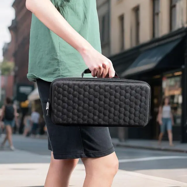 Alt view image 6 of 6 - Carrying Case for K3 / K3 Pro / K3 Max / S1 Black EVA Hard Shell Canvas Bag with Comfortable Handle for Travel & Storage