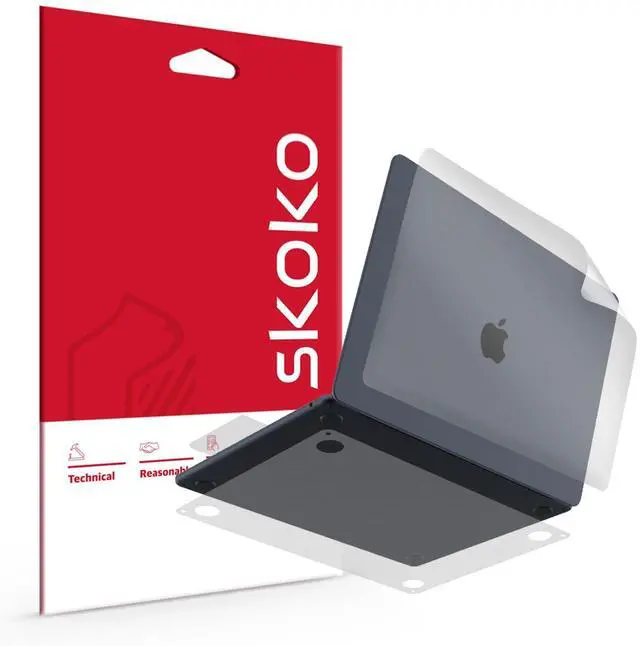 Main image of Invisible Matte Full Body Skin for MacBook Air 13 inch M5 M4 M3 M2 2026-2022, Premium TPU Anti Scratch Protective Film