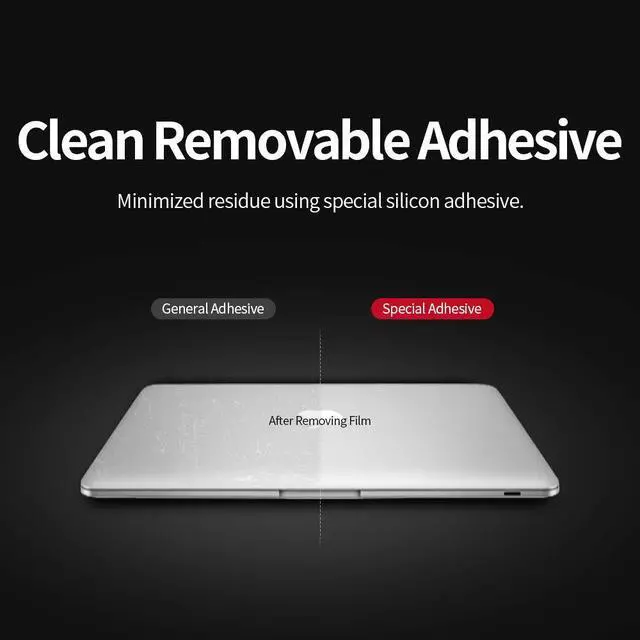 Alt view image 4 of 6 - Invisible Matte Full Body Skin for MacBook Air 13 inch M5 M4 M3 M2 2026-2022, Premium TPU Anti Scratch Protective Film