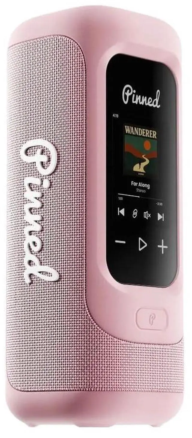 Main image of Pinned Sound Stick PRO Smart GPS Golf Speaker - IPX7 Waterproof - Pink | Touch screen, magnetic golf cart & outdoor Bluetooth speaker, 10+ hour battery life, multi speaker pairing, golf gift for men