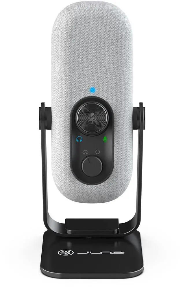 Main image of Go Talk USB-C Microphone with Cardioid and omnidirectional Modes, Volume Control, Mute, 3.5mm aux, Plug and Play, White
