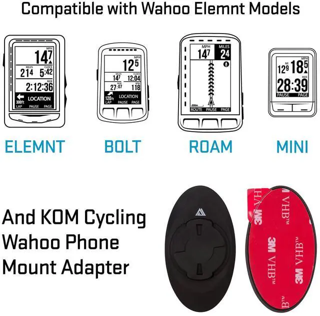 Alt view image 2 of 6 - Wahoo Elemnt & Elemnt Bolt Out Front Handlebar Mount from Bike Mount Designed for Wahoo Elemnt & Elemnt Bolt, & Elemnt Mini