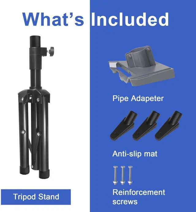 Alt view image 2 of 6 - Starlink Gen 3 Tripod Stand, Adjustable Heavy-Duty Mount | Supports Gen 3/V4 and Standard Kickstand Dish, Height Adjustable from 2 to 4.5 Feet, Comes with Slide-In Pipe Adapter