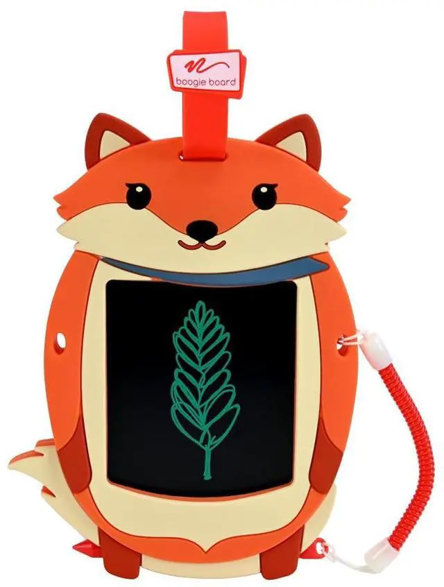 Main image of Sketch Pals Fox 4 LCD Writing Tablet for Kids Reusable Mess-Free Drawing Pad with Tethered Stylus Clip-On Travel Doodle Board Toy Ages 3+