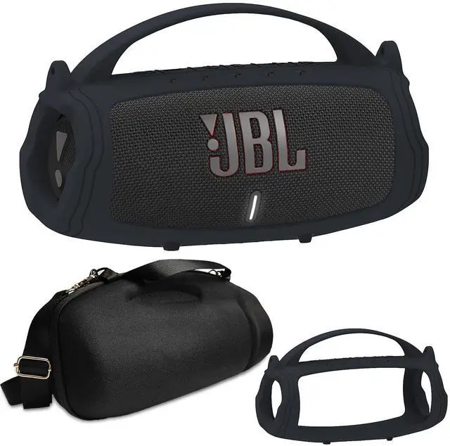 Main image of Silicone Cover and Hard Case for JBL Charge 4 / Charge 5 Speaker | Protective Cases for Charge 5/4 Bluetooth Speaker Accessories, NOT for Wi-Fi Version (Black)