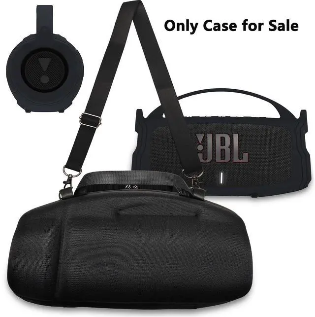 Alt view image 5 of 6 - Silicone Cover and Hard Case for JBL Charge 4 / Charge 5 Speaker | Protective Cases for Charge 5/4 Bluetooth Speaker Accessories, NOT for Wi-Fi Version (Black)