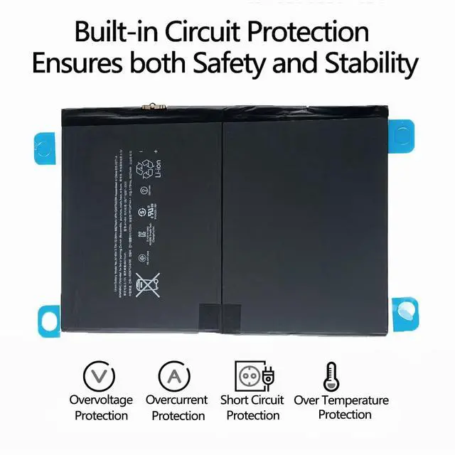Alt view image 2 of 5 - A1484 A1474 Battery Compatible with iPad Air 1 iPad 5th 7th 8th 9th 5 7 8 9 A1474 A1475 A1476 A1822 A1823 A1893 A1954 A2197 A2198 A2200 A2270 A2428 A2429 A2430 with Installation Tools