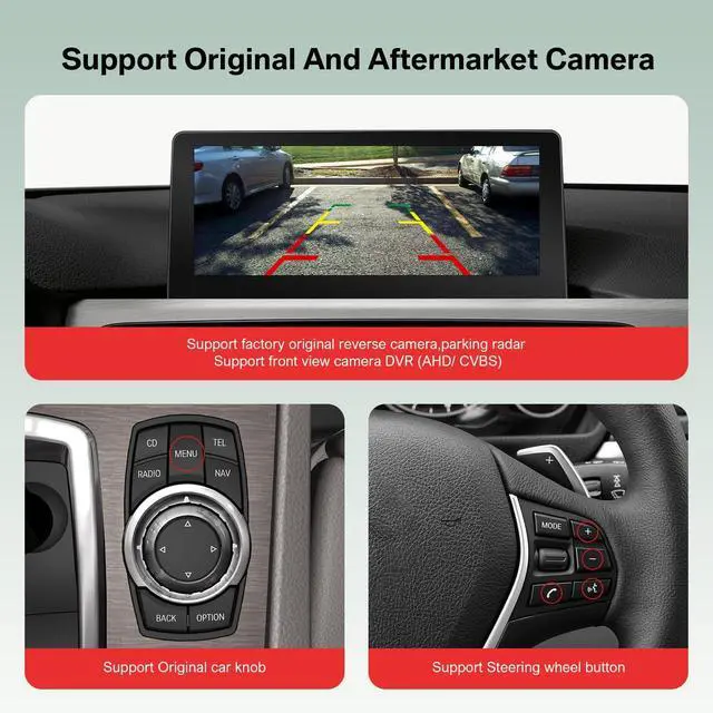 Alt view image 5 of 6 - Wireless CarPlay & Android Auto Adapter for BMW NBT System | Upgrade for BMW 1 2 3 4 5 6 7 X1 X3 X4 X5 X6 Series (20122016),Support Bluetooth,MirrorLink,OEM Controls,Rear Camera