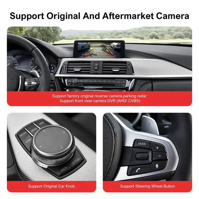 Alt view image 5 of 6 - Wireless Carplay MMI Retrofit Kit Adapter for BMW EVO ID5/ID6 System | Fits 1/2/3/4/5/6/7/X1/X3/X4/X5/X6 2016-2020, Compatible with Carplay, Mirrorlink, Reverse Camera, Navigation