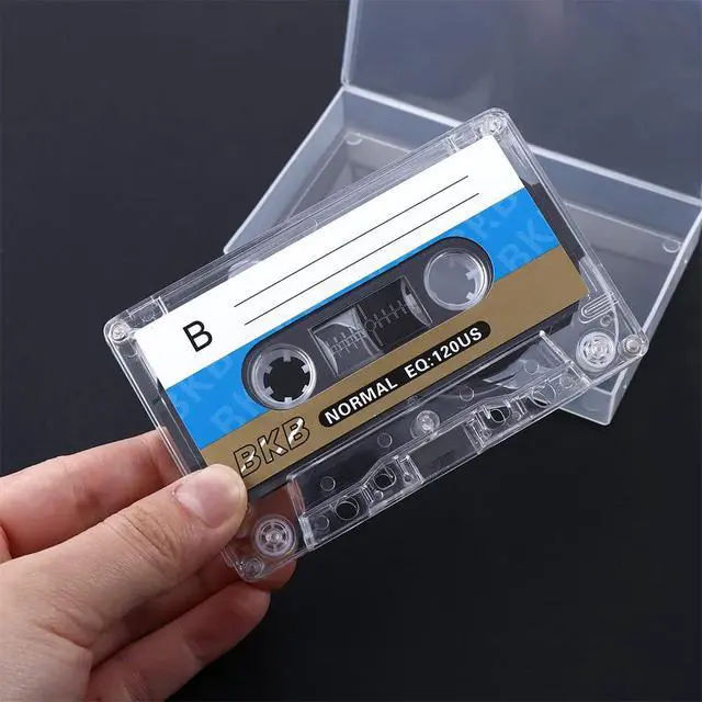 Alt view image 3 of 6 - 10Pcs Blank Cassette Tape 60 Mins Blank Tape Magnetic Audio Tape Recording Player for Speech Music Recording Standard Cassette