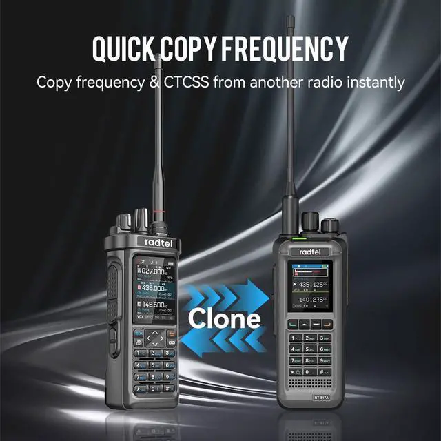 Alt view image 2 of 6 - RT-950 PRO Ham Radio TX GPS/APRS, 10W Walkie Talkie Long Range Handheld Two Way Radio, AM/FM/CB/SW/MW/LW RX, Bluetooth APP Programming, NOAA, Spectrum Analyzer (with Programming Cable)
