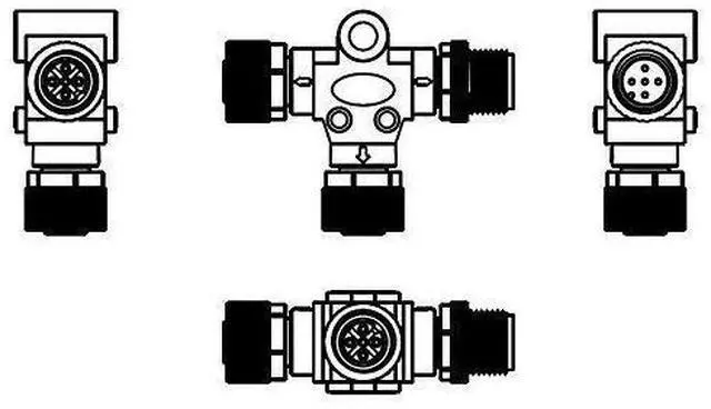 Alt view image 6 of 6 - NMEA 2000 (N2k) (Tee) T-Connector for Garmin Lowrance Simrad B&G & Navico Networks