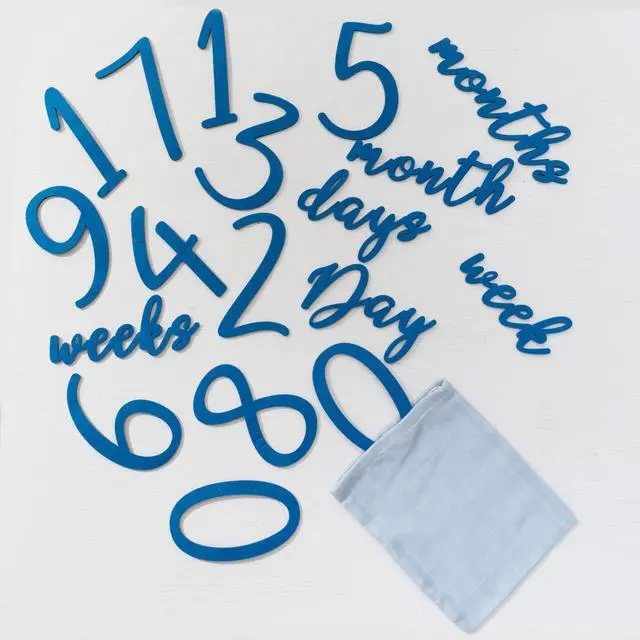 Alt view image 6 of 6 - Ocean Baby Milestone Blanket Monthly Baby Milestone Photo Prop for Boy, Under The Sea Growth Tracker Blanket with Hello World Sign and Registry Must-Have