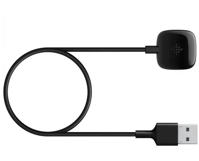 Main image of Smartwatch Charging Cable for Sense 2, Sense, Versa 4 and Versa 3, Official Product, Black
