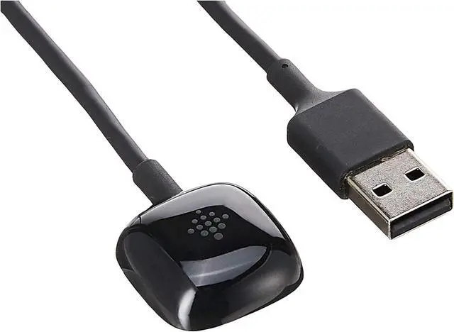 Alt view image 3 of 6 - Smartwatch Charging Cable for Sense 2, Sense, Versa 4 and Versa 3, Official Product, Black