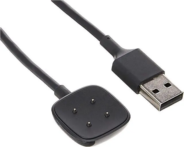Alt view image 4 of 6 - Smartwatch Charging Cable for Sense 2, Sense, Versa 4 and Versa 3, Official Product, Black