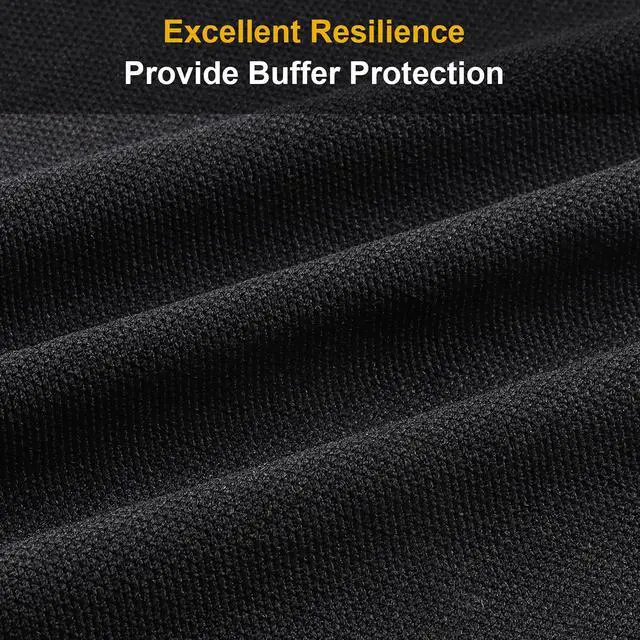 Alt view image 3 of 6 - 96" x 54" Speaker Grill Cloth, Stereo Grill Mesh Fabric | Dustproof for Custom Cabinets Replacement Speaker Cloth Restoration Home Theater Decor Audio Subwoofer Covers Black