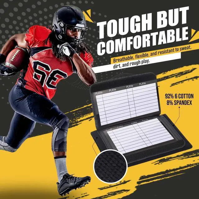 Alt view image 3 of 6 - Football Play Wristband for Adult and Youth 6/12/20 Pack | Football Quarterback Play Wristbands for Adult and Youth 6/12/20 Pack - Softball Wristbands for Signs for All Sports with 3