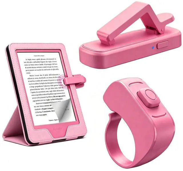 Main image of Remote Control Page Turner Ring for Kindle Paperwhite Oasis Scribe Kobo | Page Turner for iPad iPhone Android Tablets E-Readers,Kindle Accessories for Thick Cases,Camera Video Record Remote Raspberry