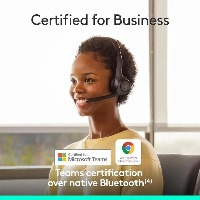 Alt view image 2 of 6 - Zone 305 for Business Wireless Bluetooth Headset- Native Bluetooth | Native Bluetooth, for Microsoft Teams, compatible with Windows, Mac, Chrome, Linux, iOS, iPadOS, Android