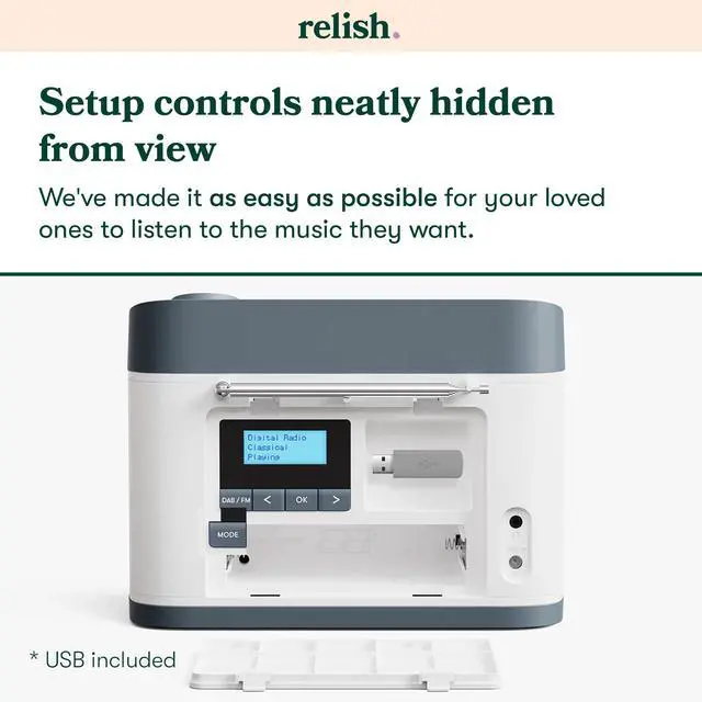 Alt view image 4 of 6 - Simple Portable FM Radio and MP3 Music Player for Seniors, Elderly or Visually Impaired Large Buttons, Simple Design, Easy to Use