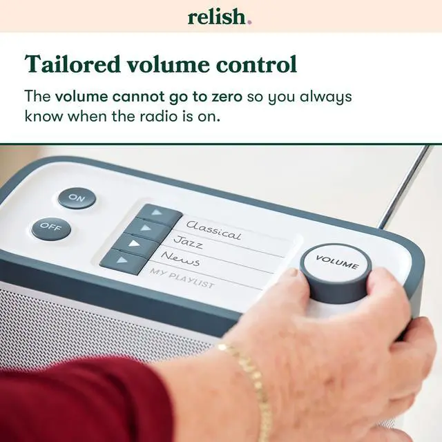 Alt view image 6 of 6 - Simple Portable FM Radio and MP3 Music Player for Seniors, Elderly or Visually Impaired Large Buttons, Simple Design, Easy to Use