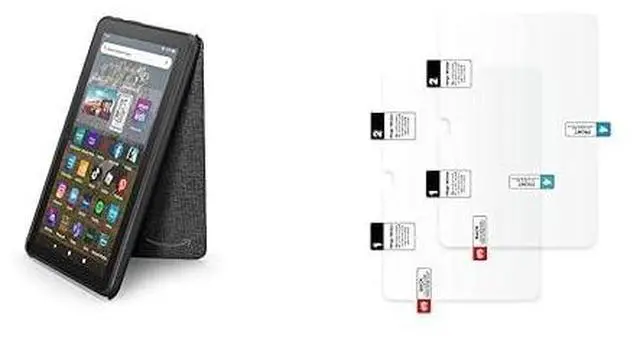 Main image of Tablet Bundle for Fire HD 8 Plus tablet (2022 Release). Included: Fire HD 8 Tablet Case (2022 release) | Black & Screen Protector (2 Pack) | Antiglare