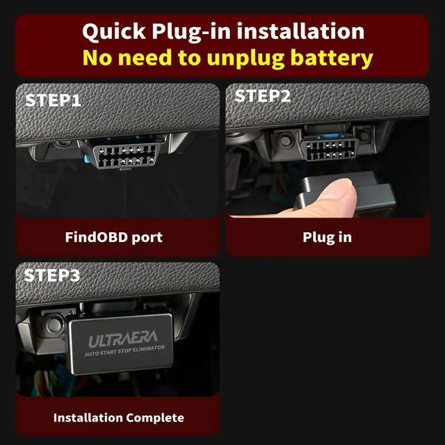Alt view image 2 of 6 - Auto Start Stop Eliminator for Ford F150 2015 2016 2017 2018 2019 2020 Turn Off Idle Engine Stop Start System Disabler Easy Install OBD Connect Plug Play Accessories