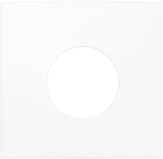 Alt view image 5 of 6 - (100) Archival Quality Acid-Free Heavyweight Paper Inner Sleeves for 7" Vinyl Records #07IW
