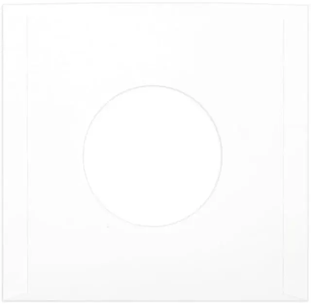Alt view image 6 of 6 - (100) Archival Quality Acid-Free Heavyweight Paper Inner Sleeves for 7" Vinyl Records #07IW