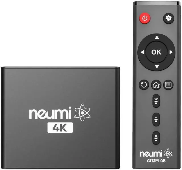 Main image of NEUMI Atom 4K Digital Media Player for USB Drives and SD Cards, 4K 60fps | Plays 4K UHD 60fps video, HEVC H.265, HDMI and analog AV output, automatic playback and looping