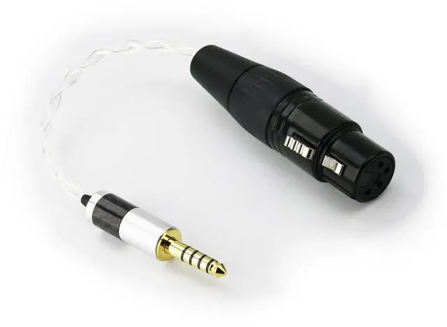 Main image of 4.4mm Male to 4-pin XLR Balanced Female Silver Plated Headphone Audio Adapter for Sony WM1A, NW-WM1Z, PHA-2A