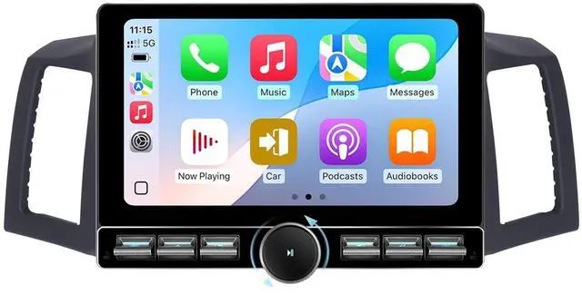 Main image of 8Core 4GB+64GB Android 15 for Jeep Grand Cherokee Radio 2004 2005 2006 2007 10.8" IPS Touchscreen Built-in Apple CarPlay Andriod Auto GPS Navigation Bluetooth Head Unit with Free Back Camera