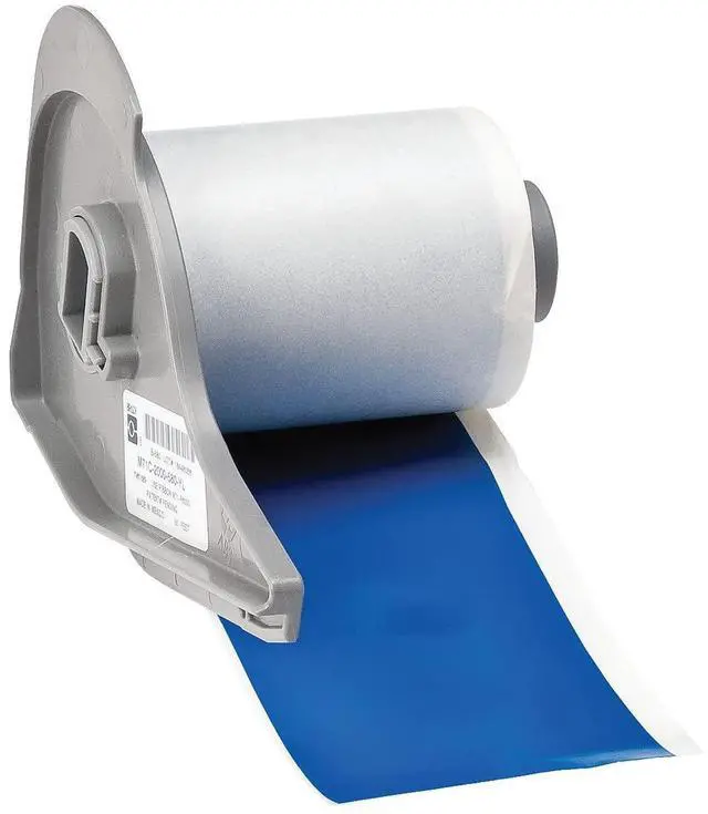 Main image of All Weather Permanent Adhesive Vinyl Label Tape for M710 and BMP71 Printers - 2" x 50', Blue. M7C-2000-595-BL