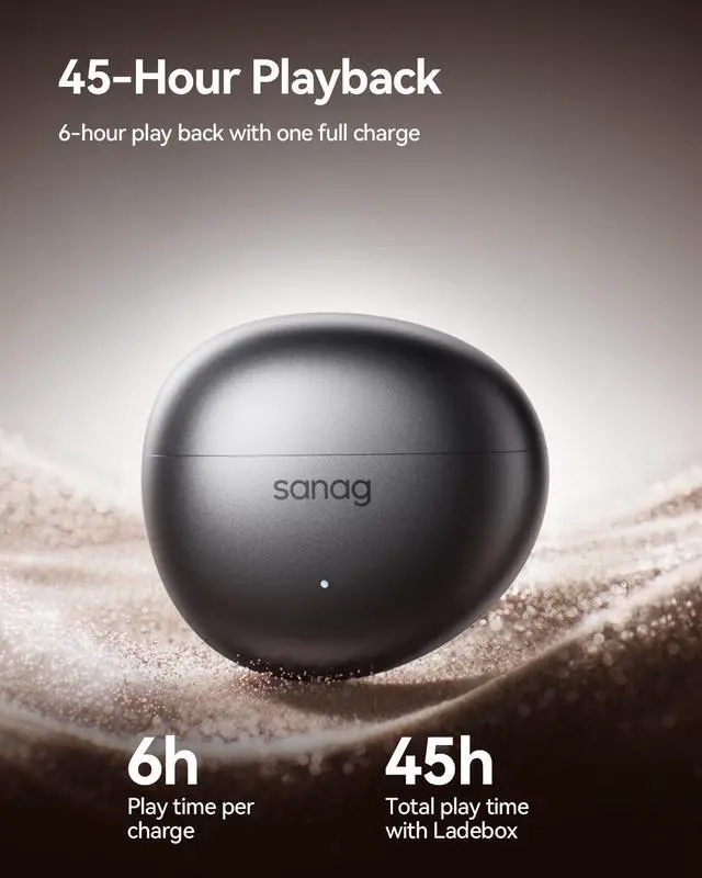 Alt view image 6 of 6 - S7S Ultra Clip-On Open Ear Earbuds,AI Translation Bluetooth 6.0 Headphones, Hi-Fi Bass AI Clear Call 45H Playtime Waterproof Wireless Comfort Lightweight Ear Buds for Running Workout Black