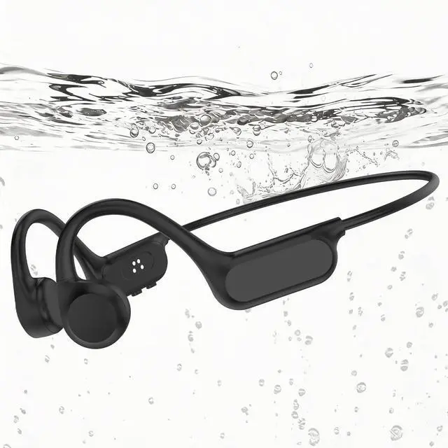 Main image of Bone Conduction Headphones IPX8 Waterproof Open Ear 32G MP3 Player | 8 Hours Long Battery & Secure Fit, Lightweight Open Ear Comfort, for Swimming, Running & Cycling, Great for Outdoor Fitness