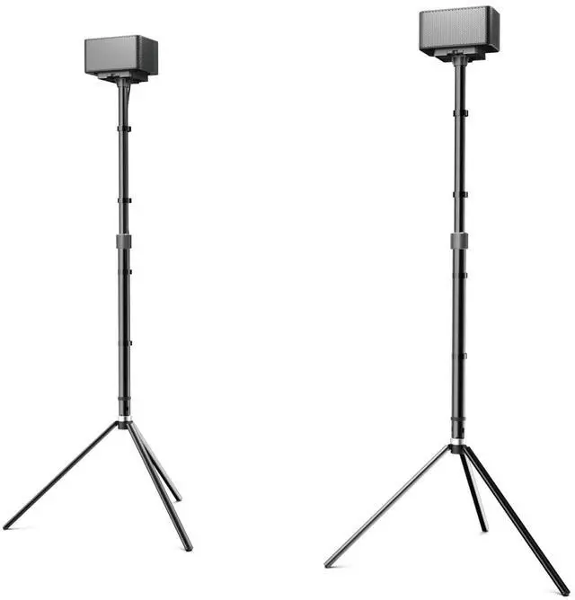 Main image of Speaker Stands Pair, Height Adjustable Speaker Stand, Extends 24.4" to 36.6", Holds 6.6 lbs, Compatible with VIZIO, Sony, Bose, Polk, Poseidon Series Surround Sound Speaker, Steady 300