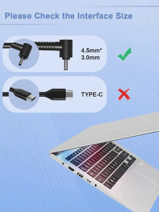 Alt view image 2 of 6 - 240W 200W Charger Compatible with MSI Katana GF76 GF66 17 15 A17 A15 Crosshair A18 A17 A16 15 18 17 16 Pulse 15 16 17 AI GL76 Stealth 15M 17M 14 15 Sword 16 15 Bravo, Creator Laptop