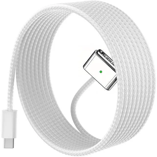 Main image of 140W USB-C to Mag 3 Cable 6.6FT for Mac Book Air Pro M5/M4/M3/M2 | Laptop Charger Compatible with Mac Book Pro (16"/14" 2026-2021) Air (15''/13'' 2026-2022) 6.6FT White Fast Charge Cord