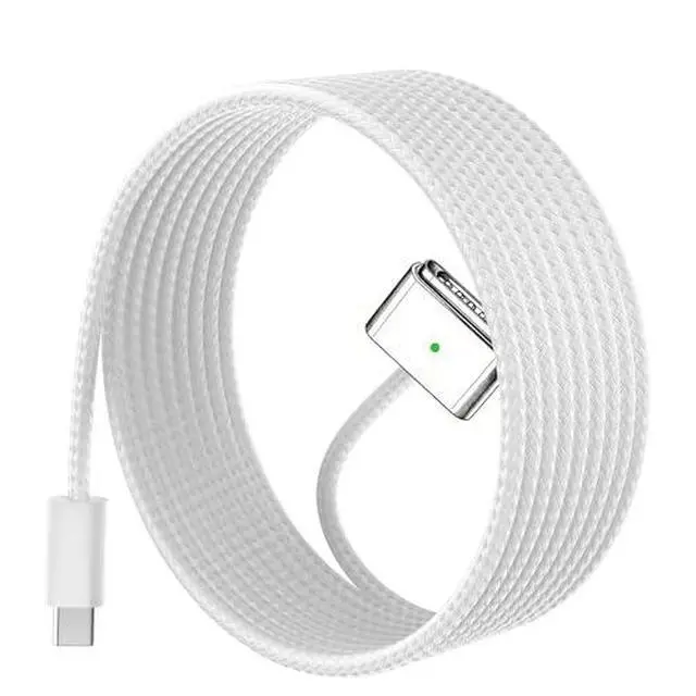 Alt view image 2 of 6 - 140W USB-C to Mag 3 Cable 6.6FT for Mac Book Air Pro M5/M4/M3/M2 | Laptop Charger Compatible with Mac Book Pro (16"/14" 2026-2021) Air (15''/13'' 2026-2022) 6.6FT White Fast Charge Cord