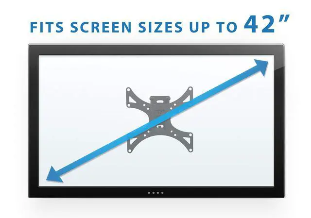 Alt view image 4 of 6 - Full-Motion TV Wall Mount |Tilting, Swiveling, Articulating Display Mounting Bracket for 23" to 42" Flat Screen Panels with Up to 200x200 VESA Pattern,66 lb Capacity