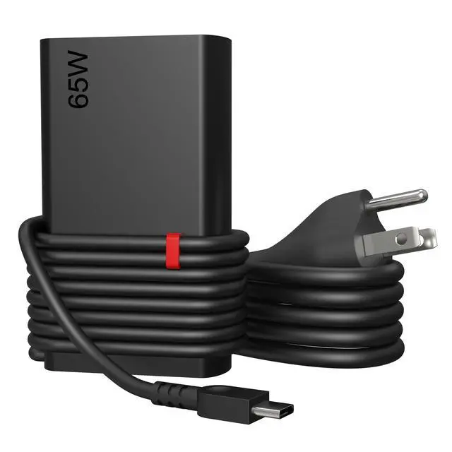 Main image of New Slim 65W USB C Laptop Charger Compatible with Lenovo Yoga Thinkpad | Type C Chromebook Computer T14 T15 T16 E14 E15 E16 X1 Carbon X13 Gen 5 4 3 2 1 AC Adapter Power Cord