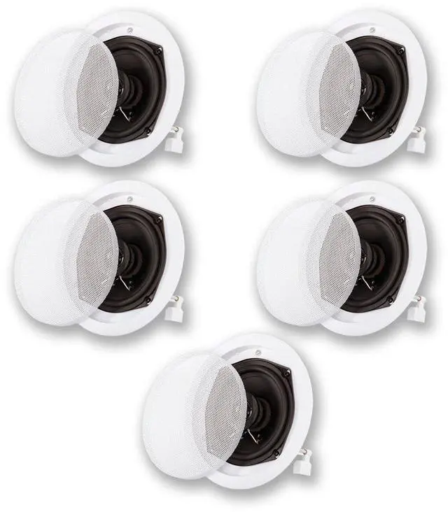 Main image of R191 in Ceiling/in Wall 5 Speaker Set 2 Way Home Theater 1000 Watt New R191-5S