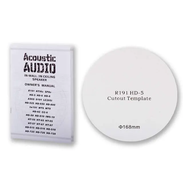 Alt view image 4 of 4 - R191 in Ceiling/in Wall 5 Speaker Set 2 Way Home Theater 1000 Watt New R191-5S