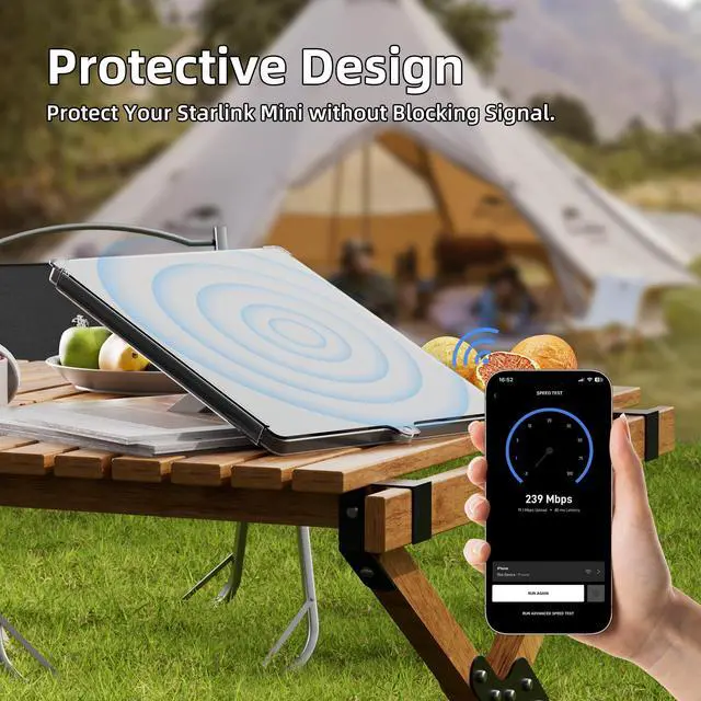 Alt view image 3 of 6 - for Starlink Mini Dish Protect Cover & Protective Shell, Shock Resistant for Starlink Accessory Anti-Drop for Your Starlink Mini Safeguard from Hails and Rocks