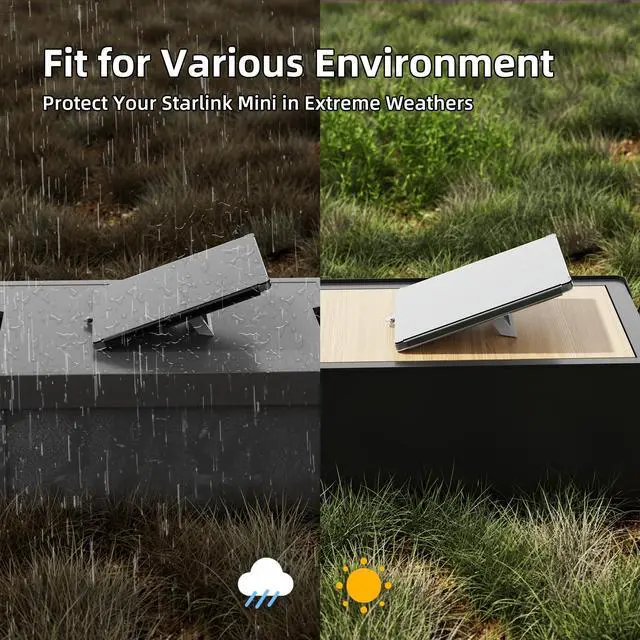 Alt view image 4 of 6 - for Starlink Mini Dish Protect Cover & Protective Shell, Shock Resistant for Starlink Accessory Anti-Drop for Your Starlink Mini Safeguard from Hails and Rocks