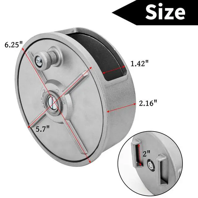 Alt view image 2 of 6 - Tie Wire Reel, 6.25" Light Weight Aluminum Coil Holder Wheel, Rope Reel with Built-in Rewind Knob & Belt Loops, Tie Wire Dispenser for Iron Rebar Worker, Compatible with 12-18 Gauge Wires