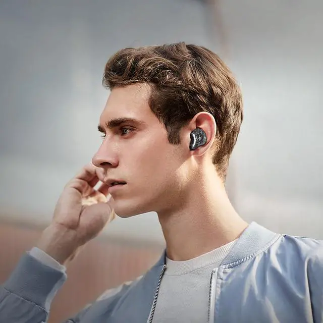 Alt view image 3 of 6 - Sabbat E12 Ultra Hi-Res Audio Wireless Earbuds, Qualcomm QCC3071 Chip, Bluetooth 5.3 aptX Technology, CVC Noise Cancelling Microphone, 10mm Dynamic Driver, Long Battery Life(Advanced Stone)